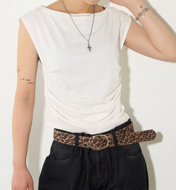  「【5色展開】マルチウェイギャザーオフショルノースリーブ」|キャミソール|