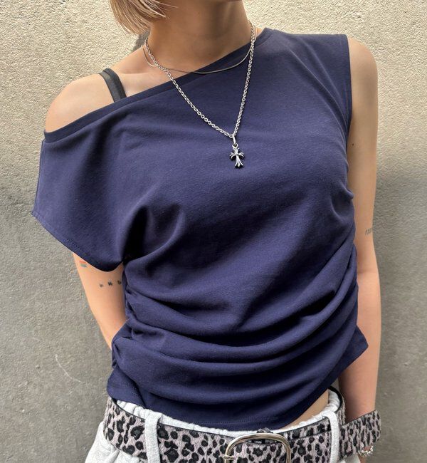  「【5色展開】マルチウェイギャザーオフショルノースリーブ」|キャミソール|