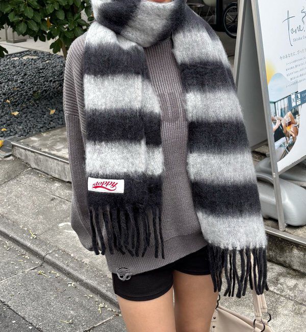  「SLOPPYボーダーマフラー」|マフラー|