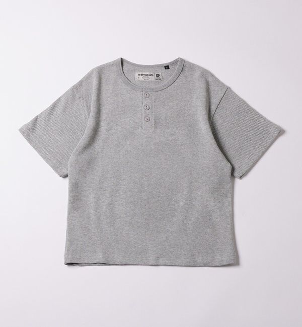  「【WEB限定サイズあり】SourcreamワッフルヘンリーS/STEE」|Tシャツ・カットソー|グレー