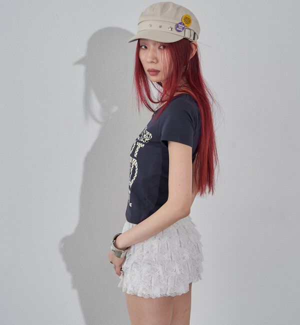  「【WEB限定】メッセージドットロゴS/S TEE」|Tシャツ・カットソー|