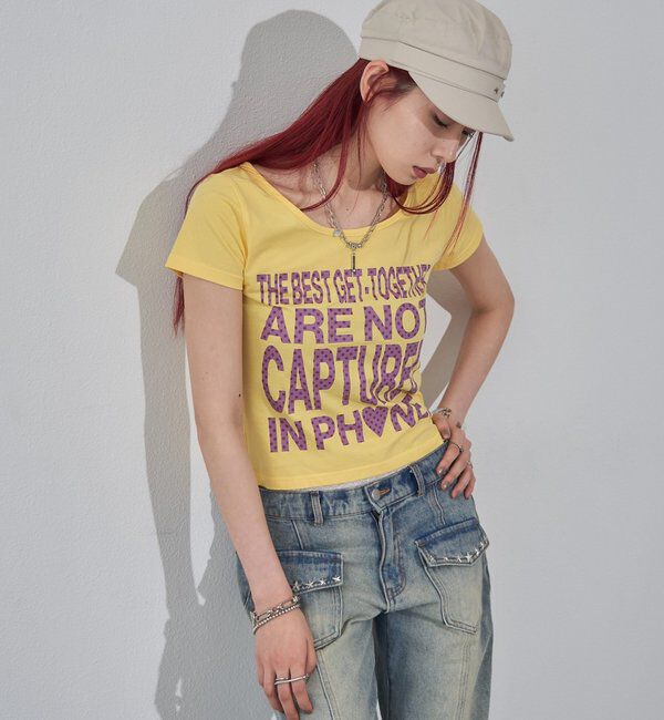  「【WEB限定】メッセージドットロゴS/S TEE」|Tシャツ・カットソー|