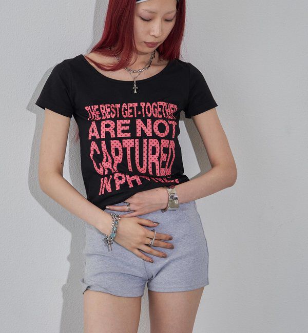  「【WEB限定】メッセージドットロゴS/S TEE」|Tシャツ・カットソー|