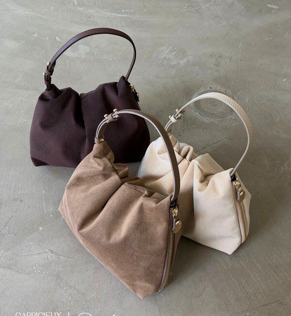  「【LE'MAGE&times;gemeilコラボ】スエードワンハンドルバッグ」|トートバッグ|