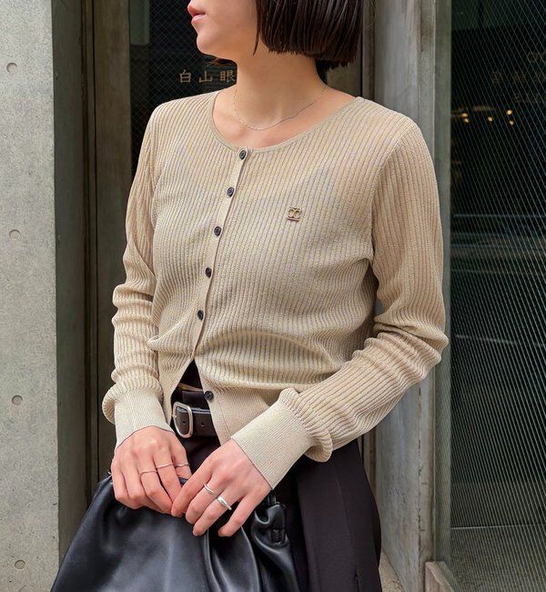  「シアーリブカーディガン」|カーディガン|