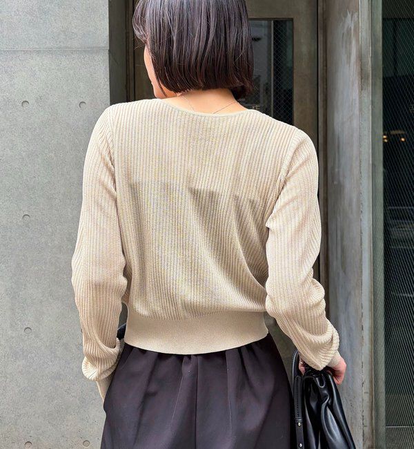  「シアーリブカーディガン」|カーディガン|