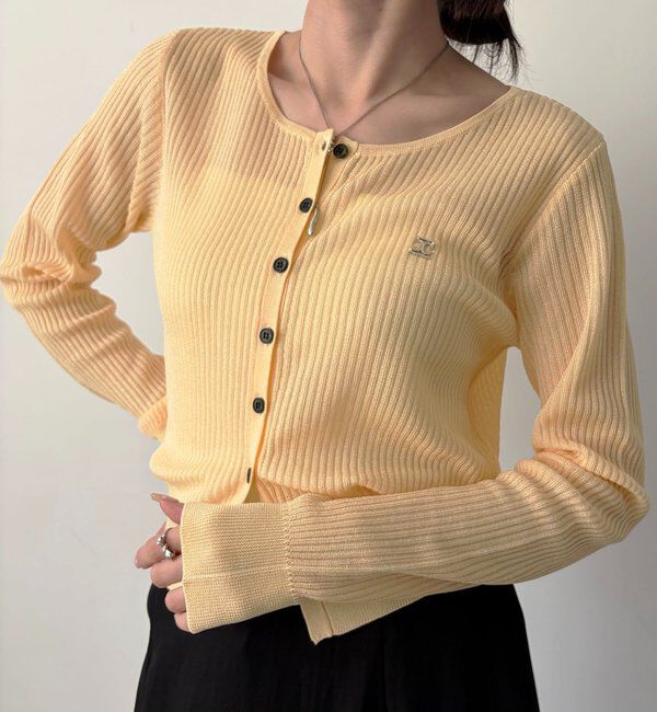  「シアーリブカーディガン」|カーディガン|