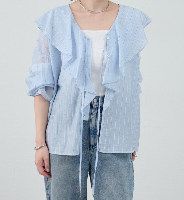  「フリルカラーブラウス」|シャツ・ブラウス|