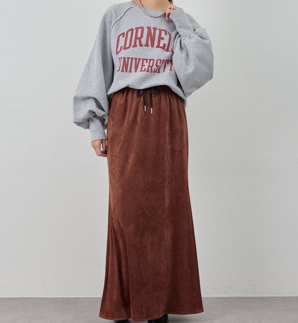  「フェイクスウェードスカート」|スカート|