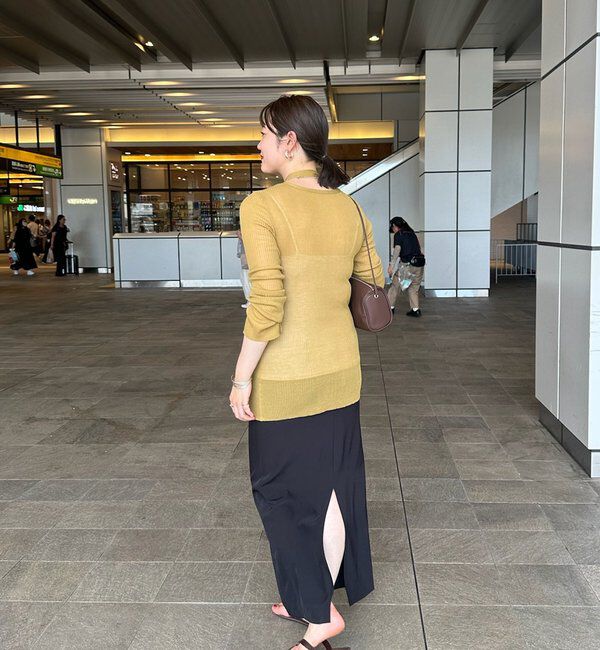  「【インフルエンサー＠komorin_コラボ】チョーカーリブカーディガン」|カーディガン|