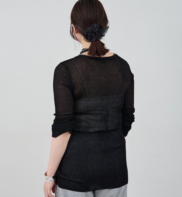  「【インフルエンサー＠komorin_コラボ】チョーカーリブカーディガン」|カーディガン|