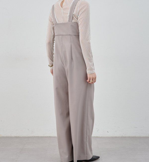  「ハイウエストサロペット」|オールインワン|