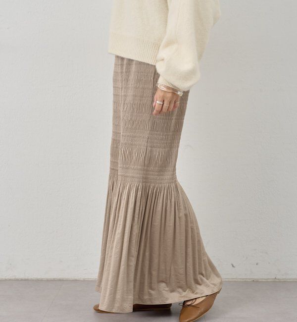  「プリーツマキシスカート」|スカート|