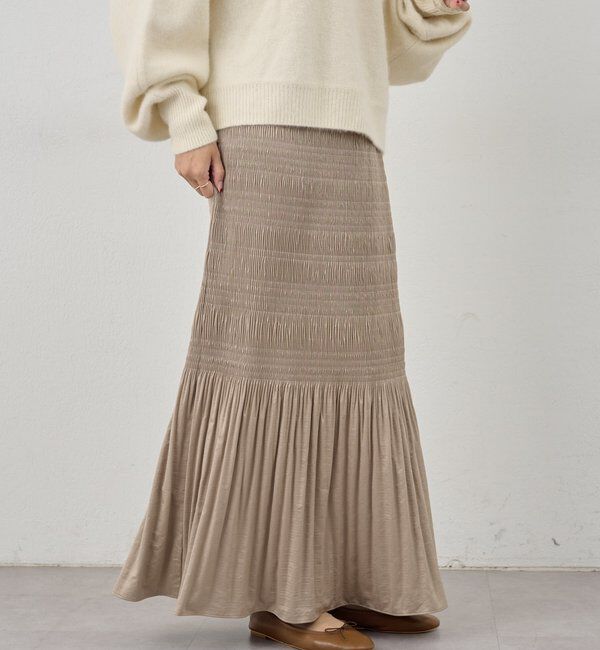  「プリーツマキシスカート」|スカート|