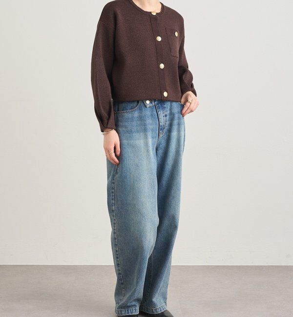  「ラメニットカーディガン」|カーディガン|