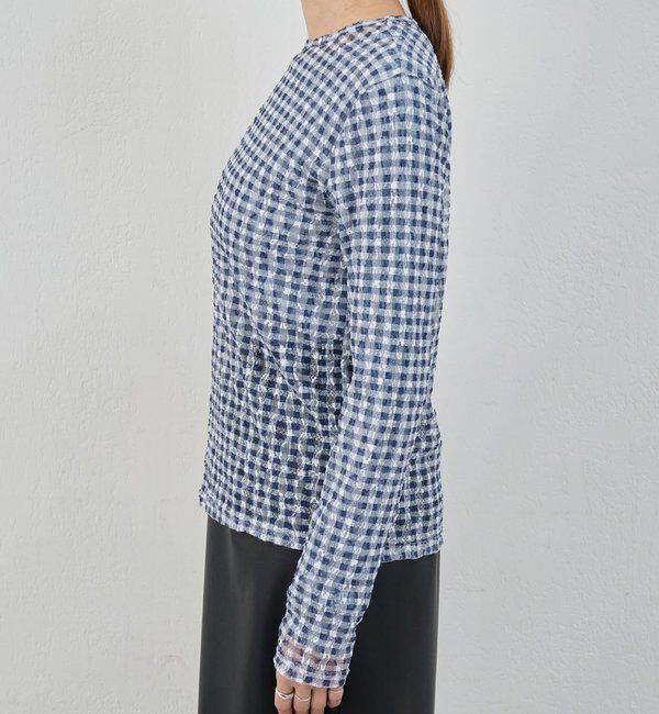  「レースチェックプルオーバー」|Tシャツ・カットソー|