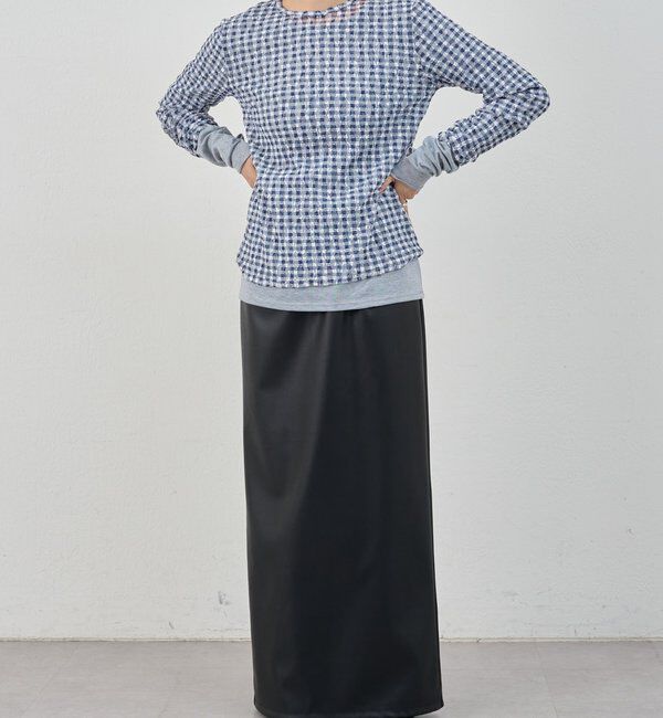  「レースチェックプルオーバー」|Tシャツ・カットソー|