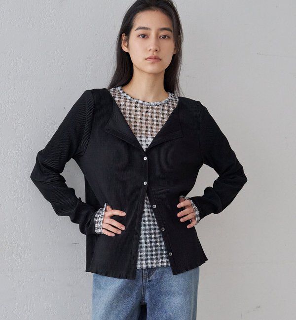  「レースチェックプルオーバー」|Tシャツ・カットソー|