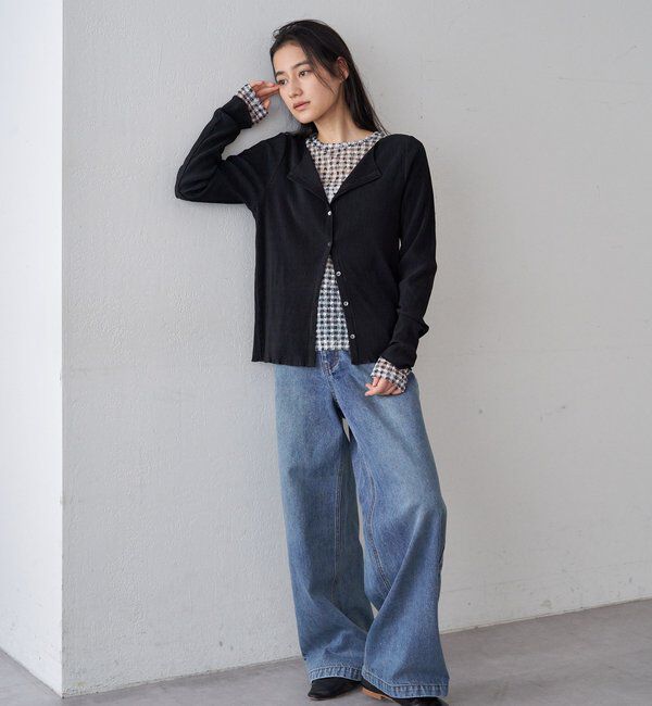  「レースチェックプルオーバー」|Tシャツ・カットソー|