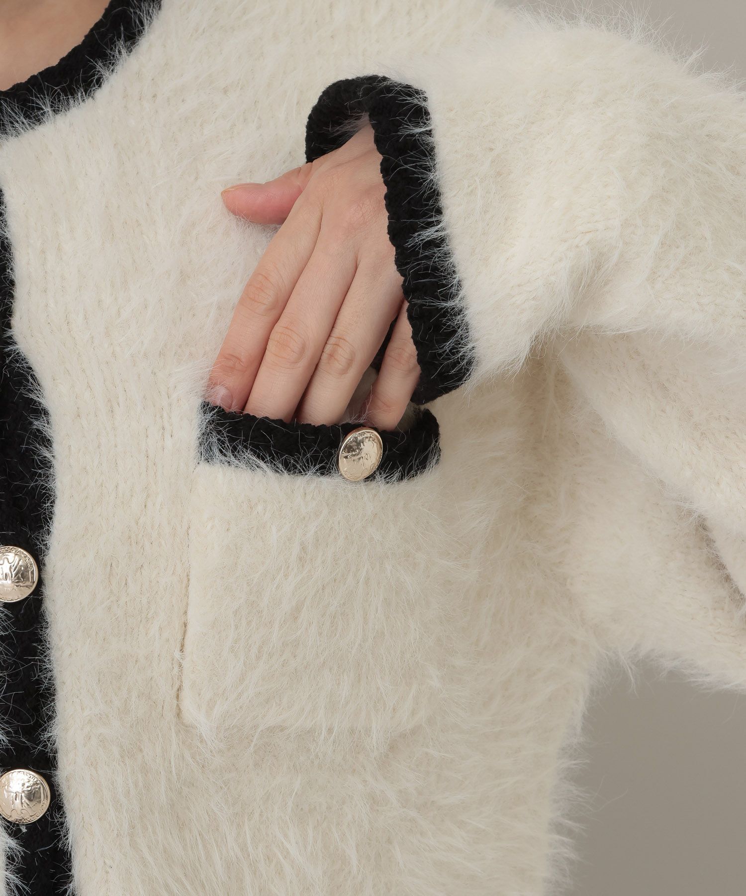 A part by 「アルパカファーハイショクカーディガン」|ニット・セーター|