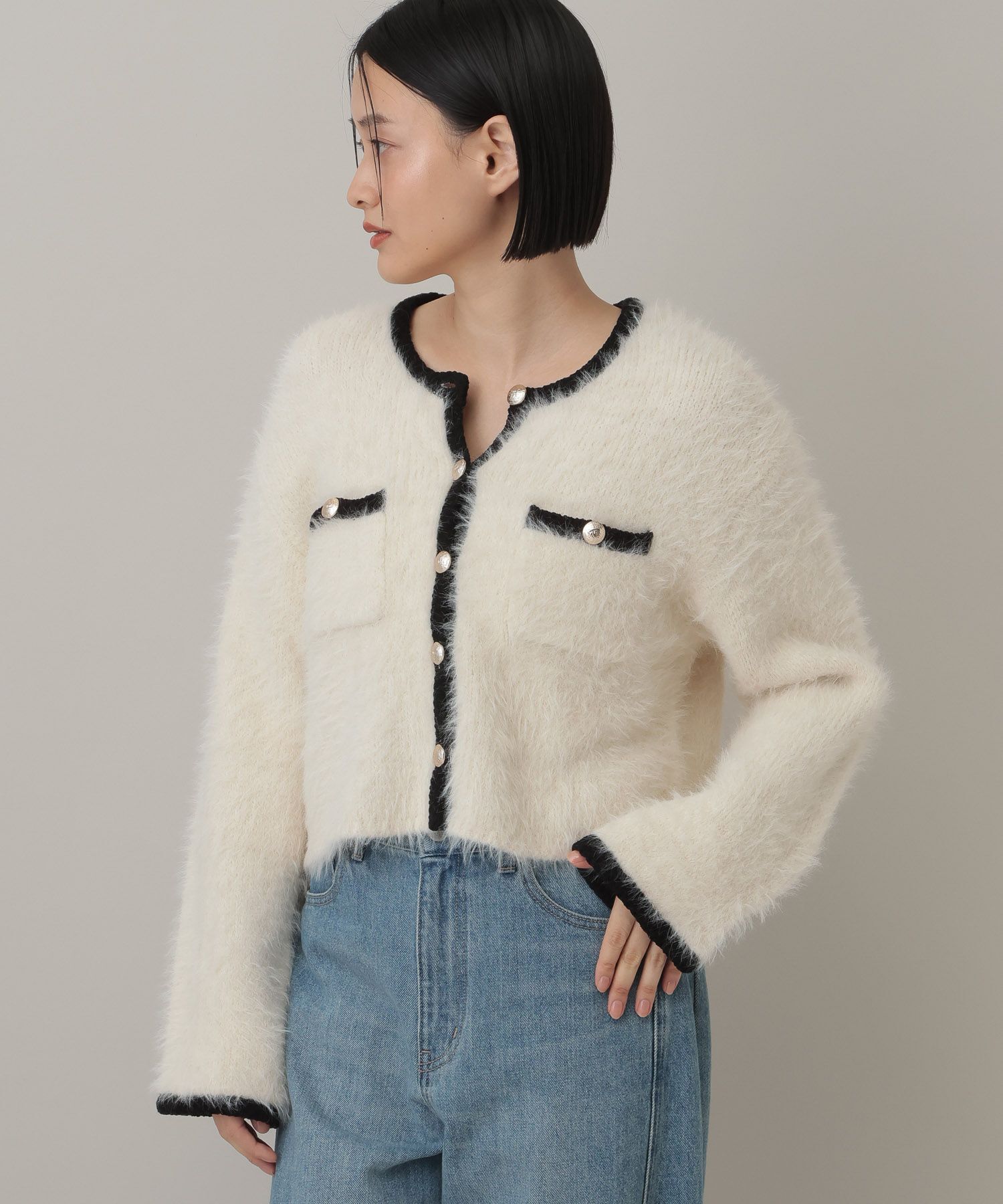 A part by 「アルパカファーハイショクカーディガン」|ニット・セーター|