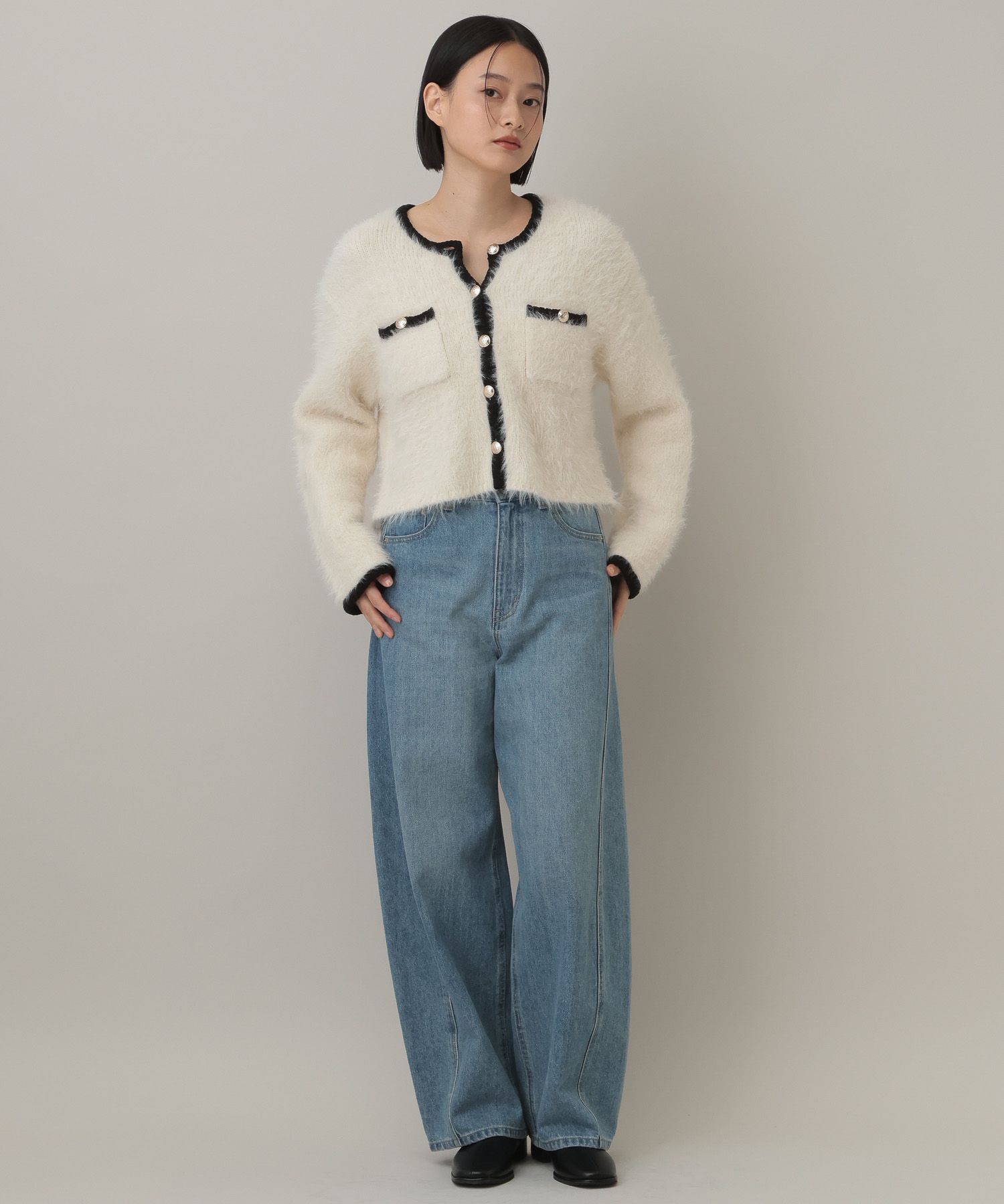 A part by 「アルパカファーハイショクカーディガン」|ニット・セーター|