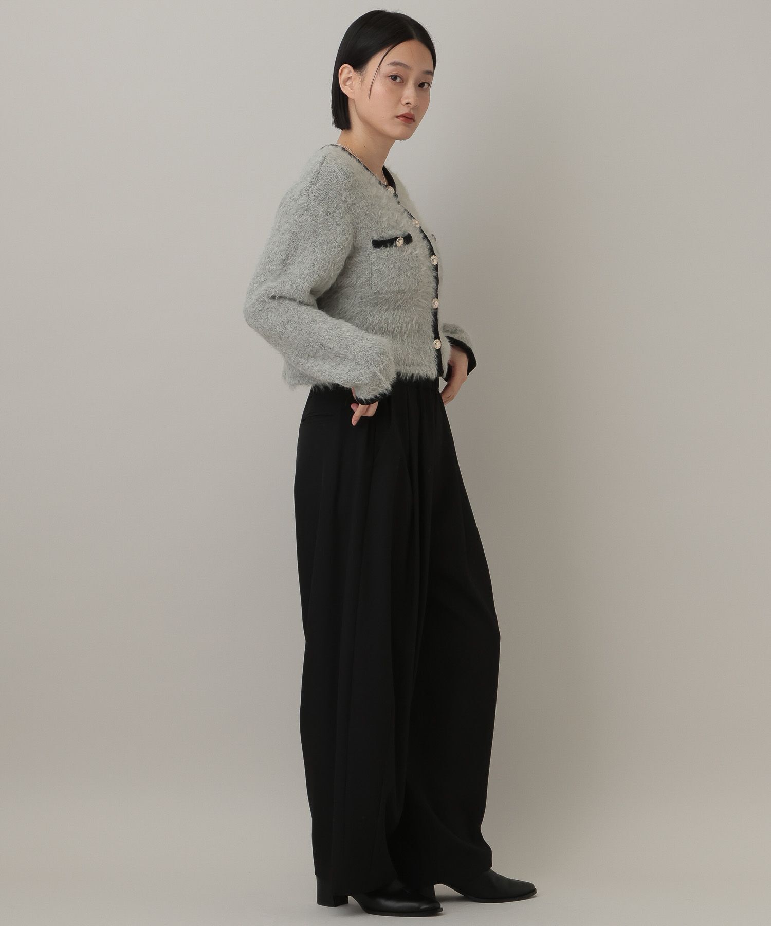 A part by 「アルパカファーハイショクカーディガン」|ニット・セーター|