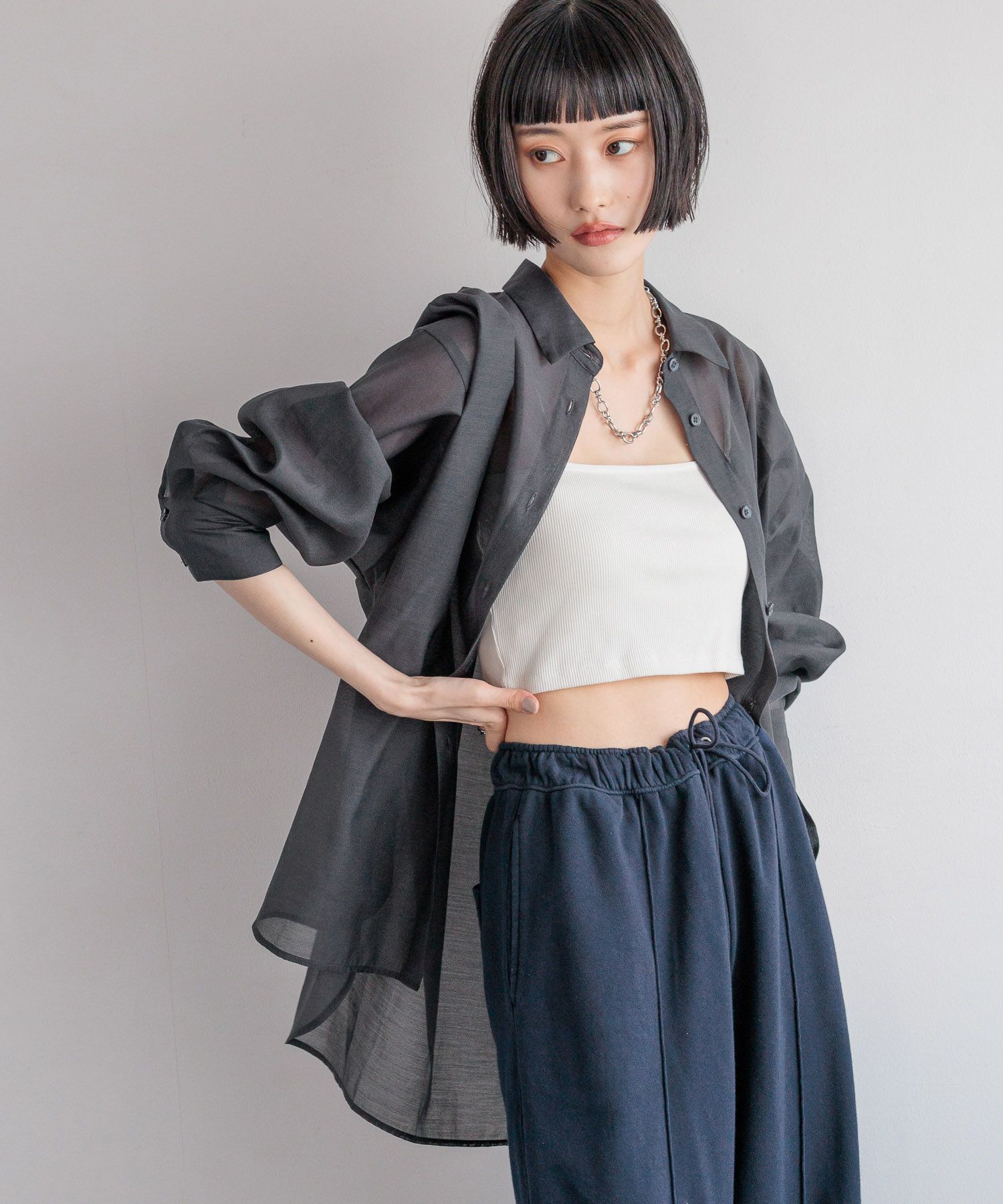 LOWRYS FARM「ｼｱｰｼｬﾂLS*」|シャツ・ブラウス|