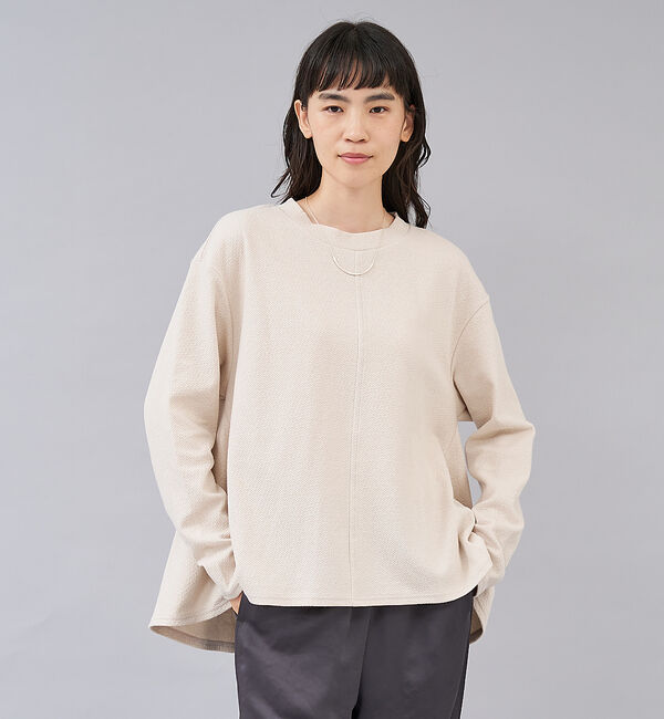 collex「【セットアップ対応】ジャガートカッドフレアプルオーバー」|Tシャツ・カットソー|ベージュ