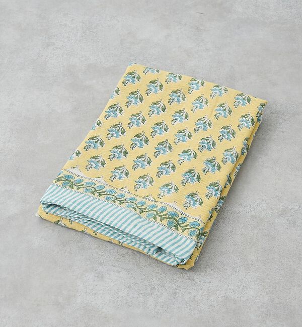 collex「マルチクロス ボニータ花柄 ブロックプリント 145&times;225」|ブランケット|