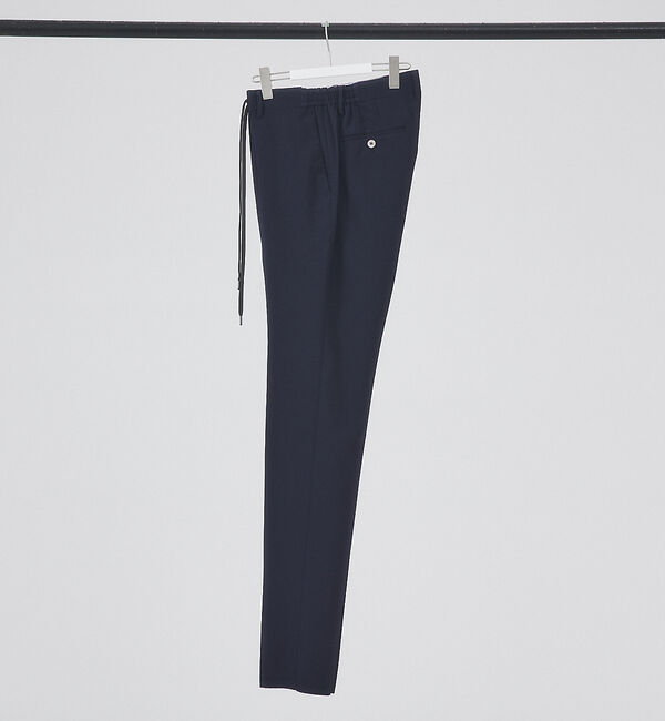 ABAHOUSE「【セットアップ対応】クイックドライ シアサッカー ストライプ スラックス」|スラックス|ネイビー