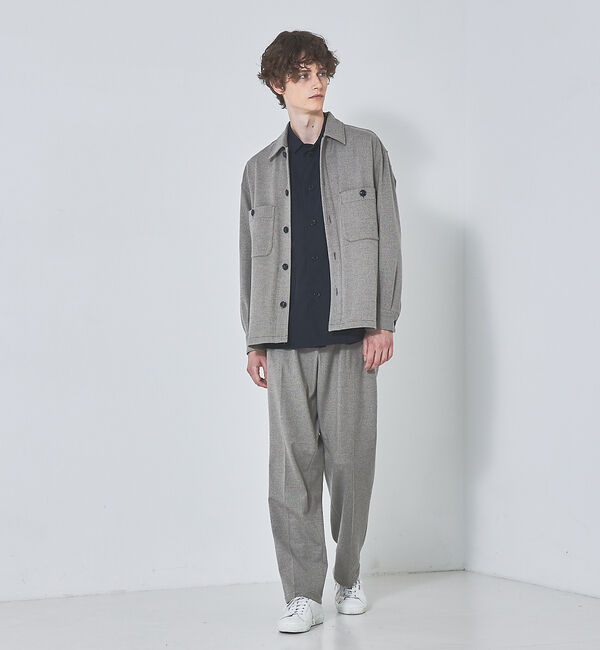 ABAHOUSE「【セットアップ対応】T/R フランス綾 2タック ワイドパンツ」|その他|