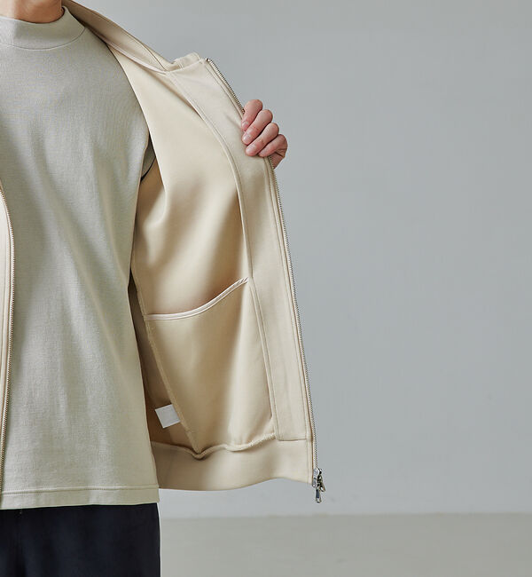 ABAHOUSE「【インバーテッドプリーツ】ジップパーカー / ダンボールニット」|パーカー|