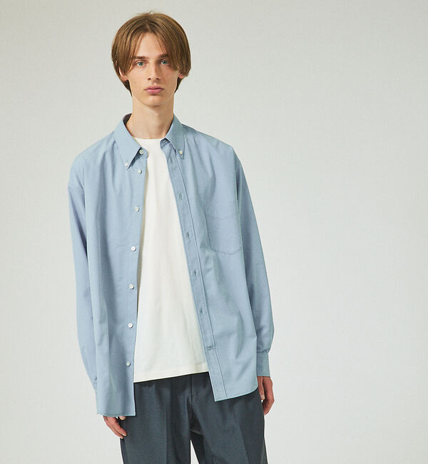 ABAHOUSE「【パウダータッチ】 ボタンダウンシャツ」|シャツ・ブラウス|