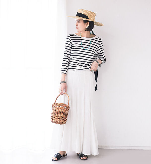 Rouge vif「リネン製品染スカート」|スカート|