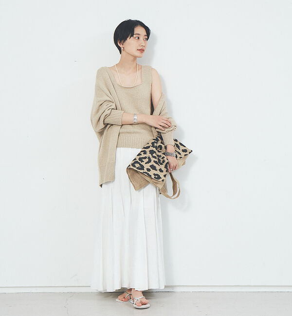 Rouge vif「リネン製品染スカート」|スカート|