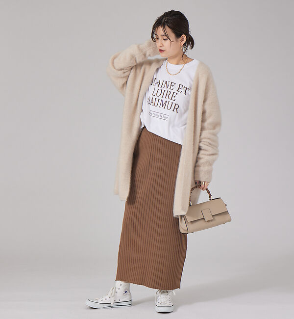 Rouge vif「【セットアップ対応】ストレッチリブニットスカート」|スカート|