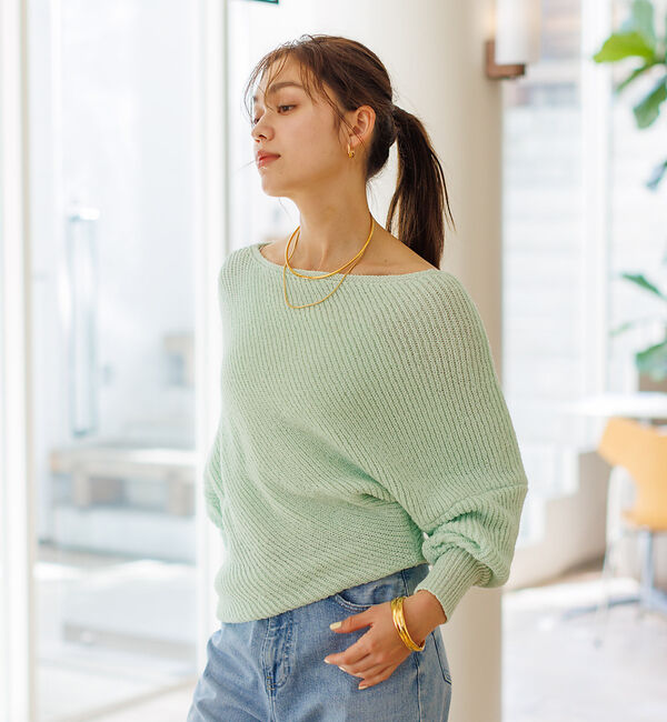 Rouge vif「ツイストニットプルオーバー」|ニット・セーター|