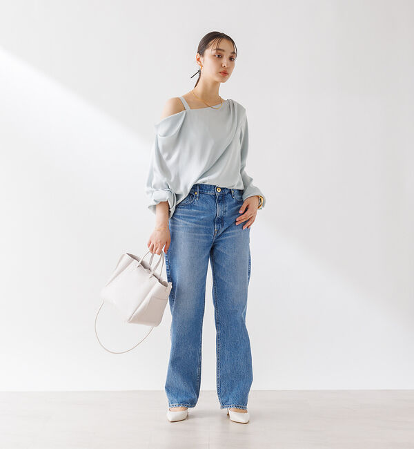 Rouge vif「とろみアシンメトリー2WAYオフショルブラウス」|シャツ・ブラウス|