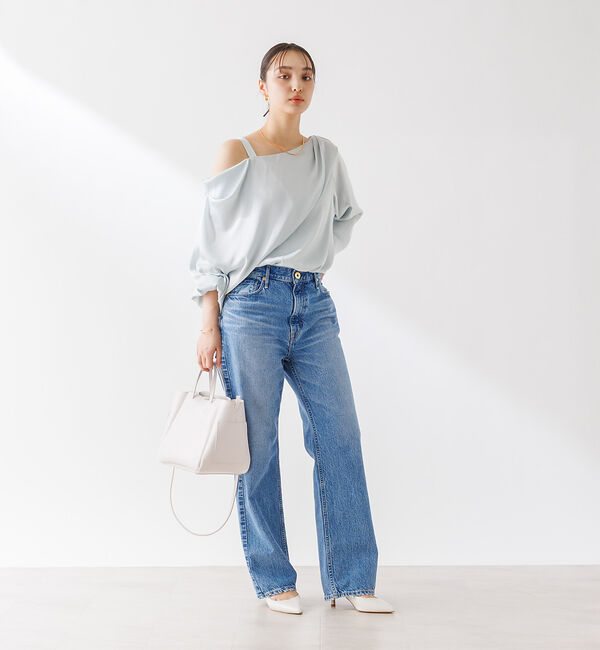 Rouge vif「とろみアシンメトリー2WAYオフショルブラウス」|シャツ・ブラウス|