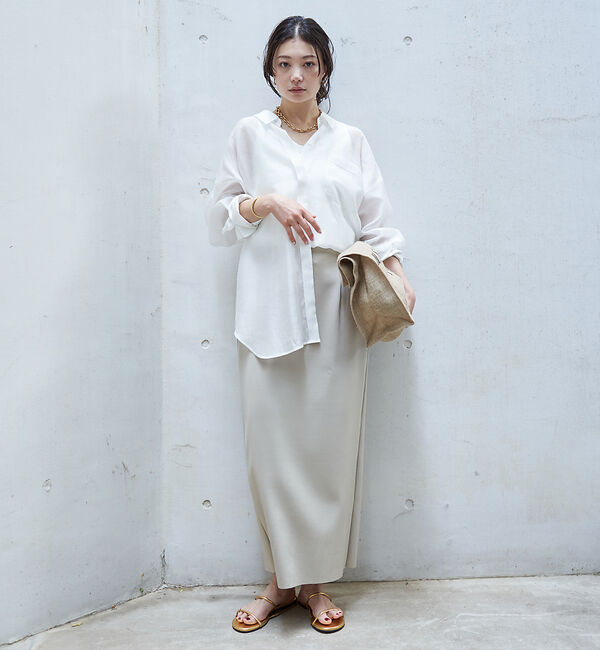 Rouge vif「【4サイズ展開】ストレッチダンボールタイトスカート」|スカート|