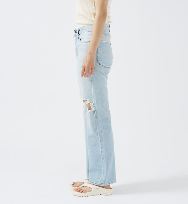 Rouge vif「【KURO/クロ】GRAPHITE INDIGO / ストレートデニム / ダメ」|デニム|