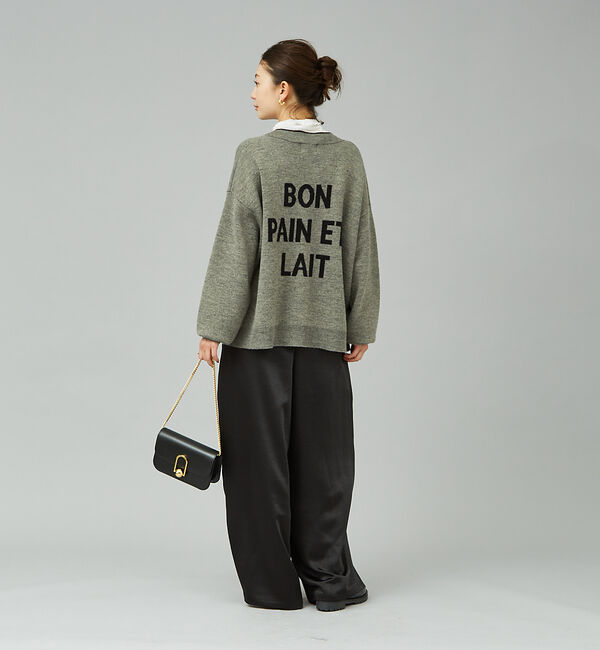 Rouge vif「バックロゴニットカーディガン」|カーディガン|