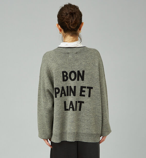 Rouge vif「バックロゴニットカーディガン」|カーディガン|