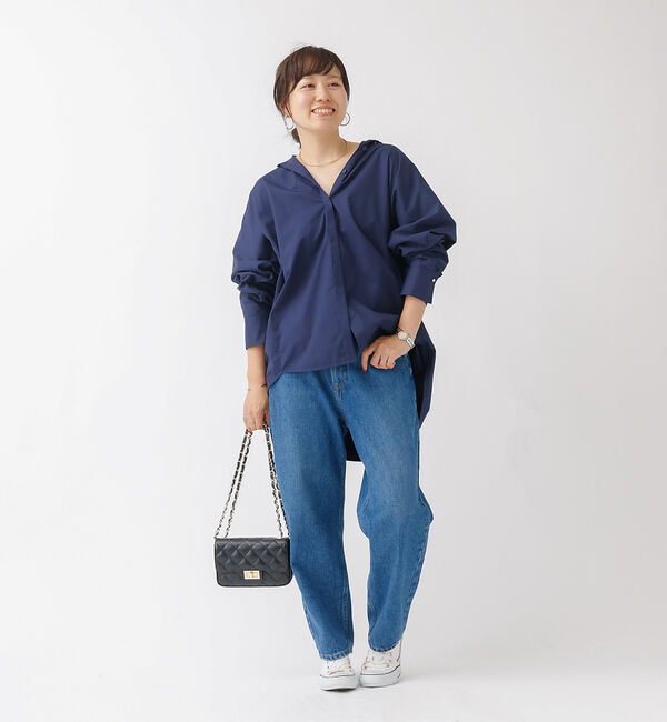 Rouge vif「マチ付きドルマンワイドシャツ」|シャツ・ブラウス|