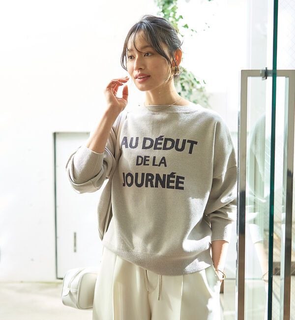 Rouge vif「【一部店舗限定】【追加4】ジャガードロゴニット」|ニット・セーター|