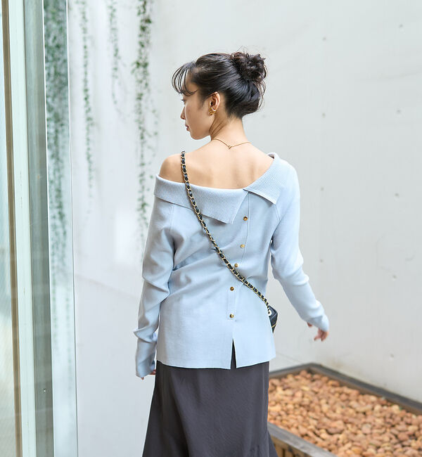 Rouge vif「オフショルレディニットプルオバー」|ニット・セーター|