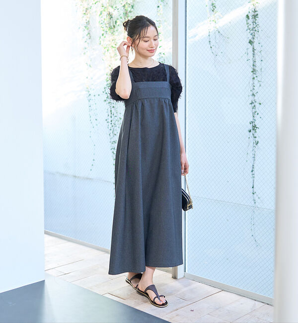 Rouge vif「シアーフリンジニット フレンチプルオーバー」|ニット・セーター|