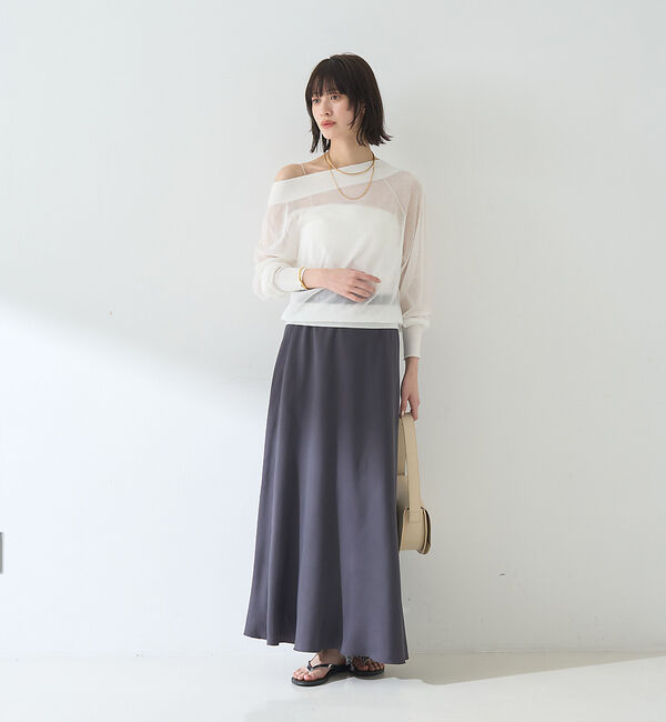 Rouge vif「オフショルシアーニットプルオーバー」|ニット・セーター|