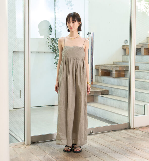 Rouge vif「シルバードット刺繍ワンピース」|ワンピース|